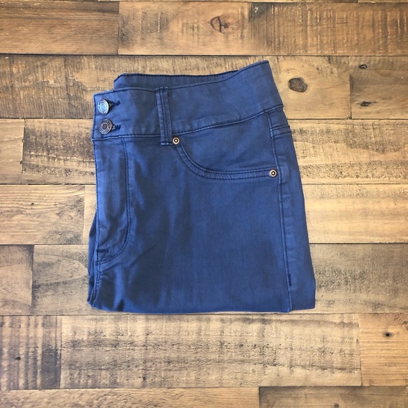 Maurices High Rise Navy/grey jeans - Picture 1 of 6